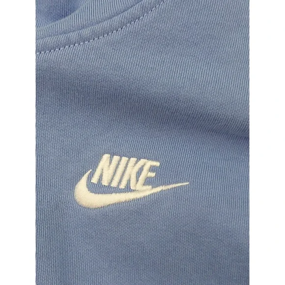 Nike Sportswear Club Hoodie Youth Large Blue Fleece Pullover Warm Swoosh - Picture 4 of 10